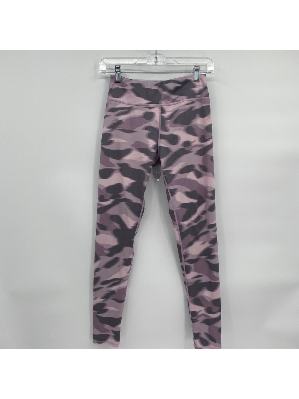 Zella Pink Gray Camo Print Leggings Girls XL 14-16
